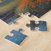 Pferd auf Bauernhof Wildblumenwiese Puzzle (Seite)