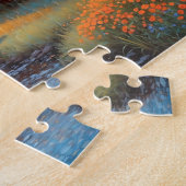 Pferd auf Bauernhof Wildblumenwiese Puzzle (Seite)