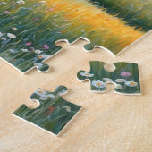 Pferd auf Bauernhof Wildblumenwiese Puzzle (Seite)