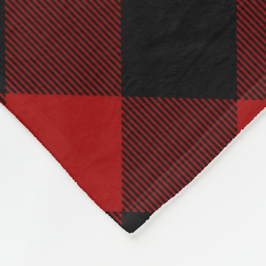 Pferd auf Buffalo Kariert Custom Fleecedecke (Ecke)