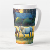 Pferd auf der Farm Wildblumenwiese Milchtasse (Rechte Ecke)