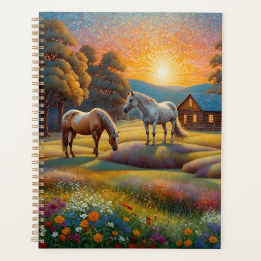 Pferd auf der Farm Wildblumenwiese Planer (Vorderseite)