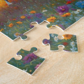 Pferd auf der Farm Wildblumenwiese Puzzle (Seite)