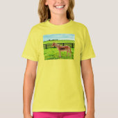 Pferd auf der Weide T-Shirt (Vorderseite)