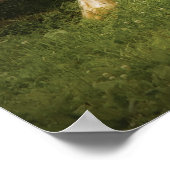 Pferd - auf der Wiese Poster (Ecke)