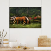 Pferd - auf der Wiese Poster (Küche)