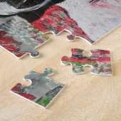 Pferd auf einem Feld Reitsportler Puzzle (Seite)