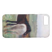 Pferd auf einer Wiese, Edgar Degas Case-Mate iPhone Hülle (Rückseite (Horizontal))