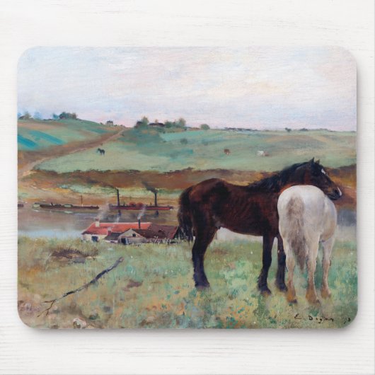 Pferd auf einer Wiese, Edgar Degas Mousepad (Vorne)