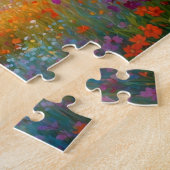 Pferd auf landwirtschaftlicher Blumenwiese Puzzle (Seite)