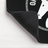 Pferd auf meinem Pferdeschlitten Mousepad (Ecke)