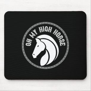 Pferd auf meinem Pferdeschlitten Mousepad