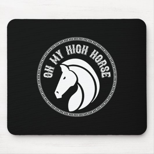 Pferd auf meinem Pferdeschlitten Mousepad (Vorne)