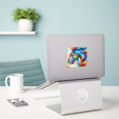 Pferd Aufkleber (Laptop auf Schreibtisch)