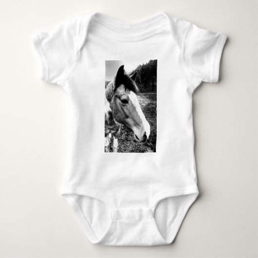 Pferd Baby Strampler (Vorderseite)