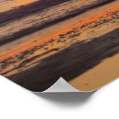 Pferd bei Sonnenuntergang Poster (Ecke)