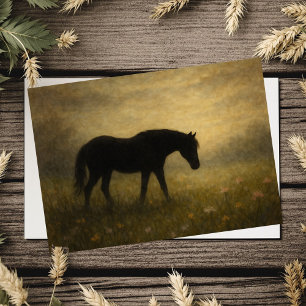 Pferd Beileidskarte Karte