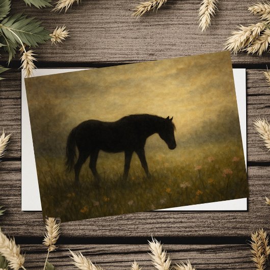 Pferd Beileidskarte Karte