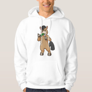 Pferd beim Essen Vegan Hoodie