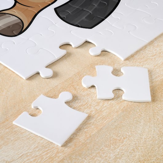 Pferd beim Essen Vegan Puzzle (Seite)