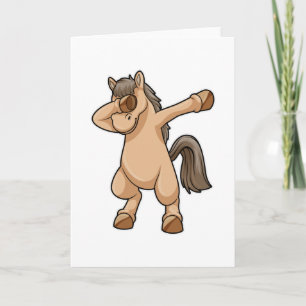 Pferd beim Hip Hop Tanz Dab Karte