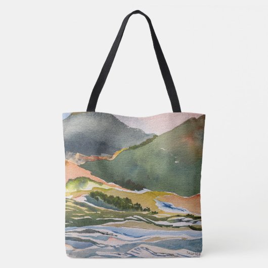 Pferd, Berg, Fluss Tasche (Rückseite)