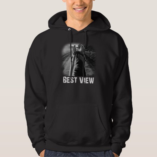Pferd beste Aussicht von Pferdebackideen Geschenk  Hoodie (Vorderseite)