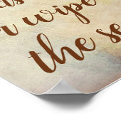 Pferd bitte sauber sein oder den Western abwischen Poster (Ecke)