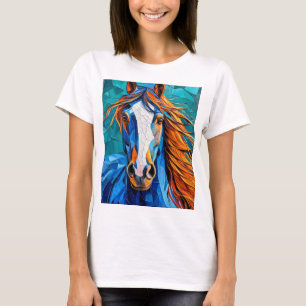 Pferd Buntglas T-Shirt