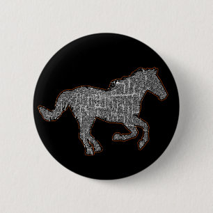 Pferd Button