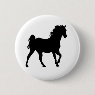 Pferd Button