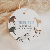 Pferd Cowboy Reitschiff Geburtstag Geschenkanhänger