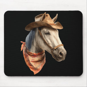Pferd Cowboy Reitsport Reiten Lustige Grafik Mousepad