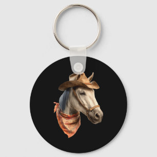 Pferd Cowboy Reitsport Reiten Lustige Grafik Schlüsselanhänger