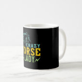 Pferd - Crazy Horse Lady Kaffeetasse (VorderseiteRechts)
