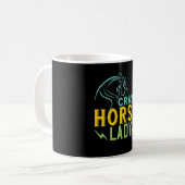 Pferd - Crazy Horse Lady Kaffeetasse (Vorderseite Links)
