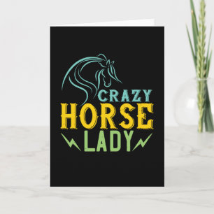 Pferd - Crazy Horse Lady Karte