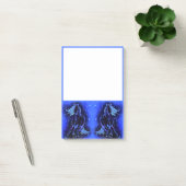Pferd, das bei Mondlicht blau läuft Post-it Klebezettel (Büro)