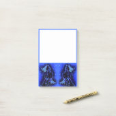 Pferd, das bei Mondlicht blau läuft Post-it Klebezettel (Auf Schreibtisch)
