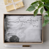 Pferd, das durch den Schnee-Winter-Berg stürmt Seidenpapier (Geschenk)