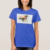 Pferd, das frei läuft T-Shirt (Vorderseite)