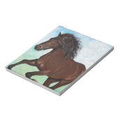 Pferd, das frei zeichnet notizblock (Rotiert)