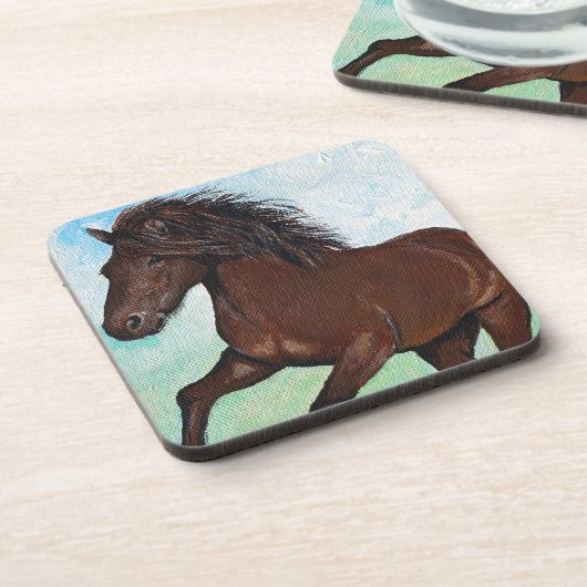 Pferd, das frei zeichnet untersetzer (Linke Seite)