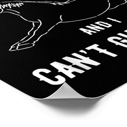 Pferd, das ich gefallen bin, und ich kann keine lu poster (Ecke)