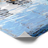 Pferd, das im Wasserposter läuft Poster (Ecke)