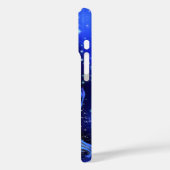 Pferd, das in der blauen Sternennacht läuft Case-Mate iPhone Hülle (Rückseite / Links)