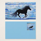 Pferd, das mit der Seeschifffahrtskarte frei läuft (Vorne & Hinten)
