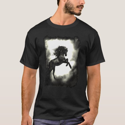 Pferd, das mit Mist aufwächst T-Shirt (Vorderseite)