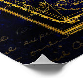 Pferd-Delphin-Sternbild-Poster Poster (Ecke)