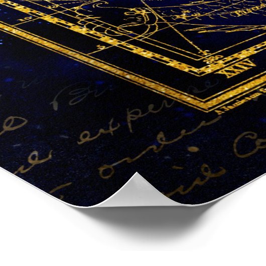 Pferd-Delphin-Sternbild-Poster Poster (Ecke)